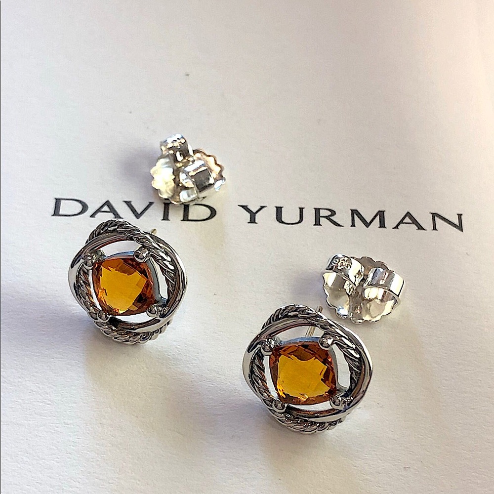 DAVID YURMAN Woman's Citrine Infinity Earrings